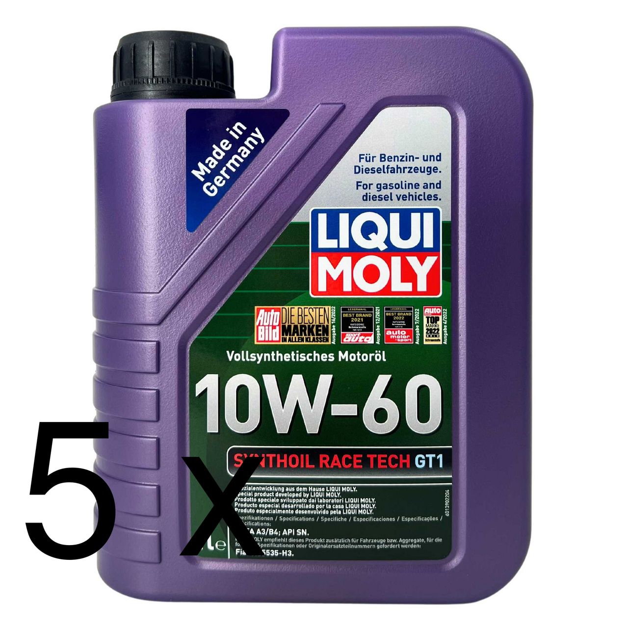 Liqui Moly Synthoil Race Tech GT1 10W-60 5x1 Liter