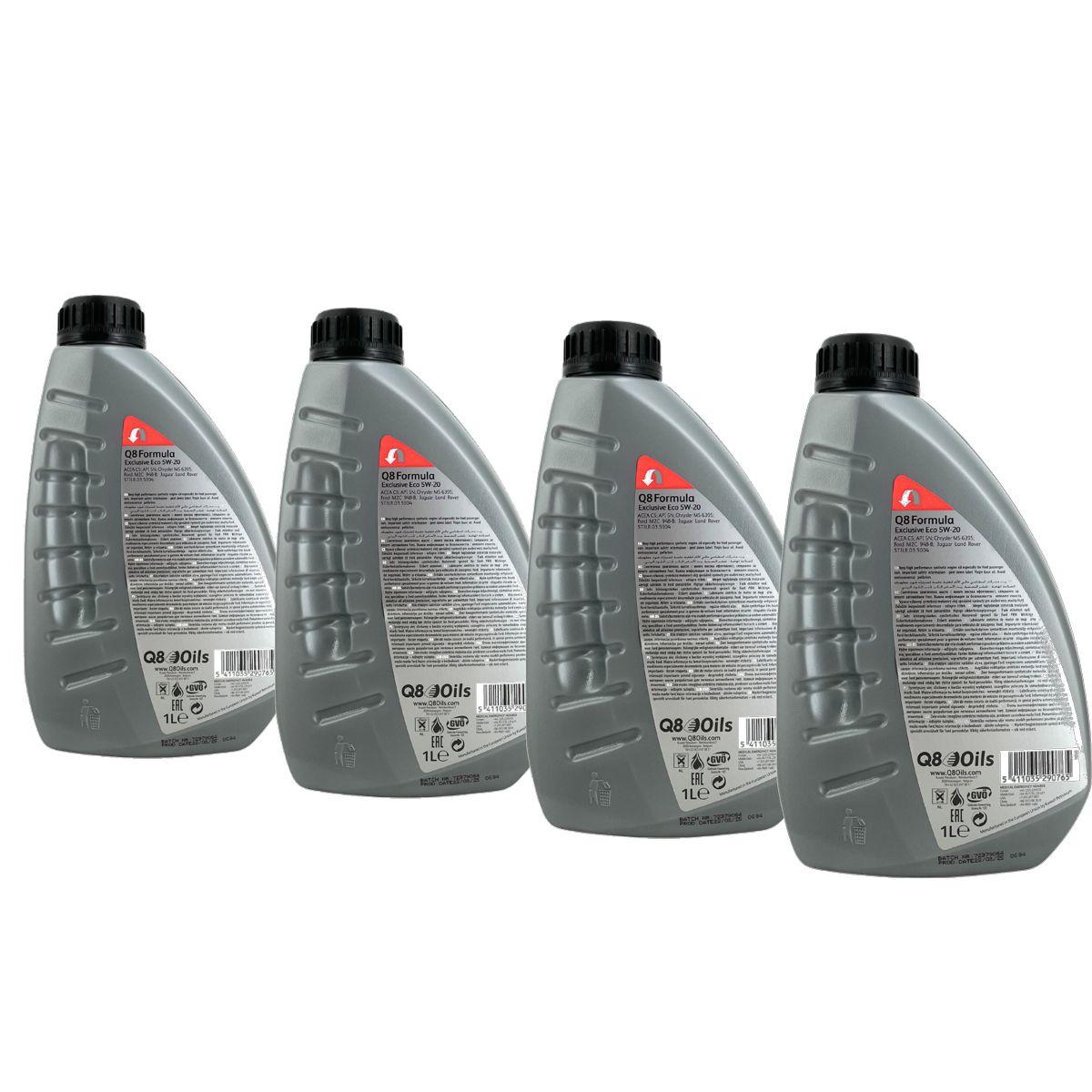 Q8 Formula Exclusive Eco 5W-20 4x1 Liter