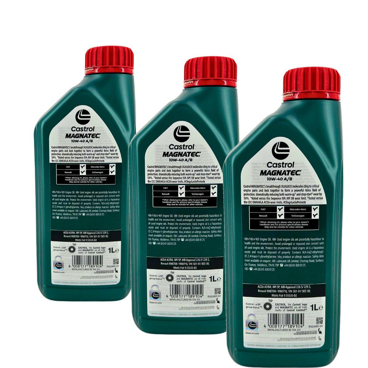 Castrol Magnatec 10W-40 A/B 3x1 Liter