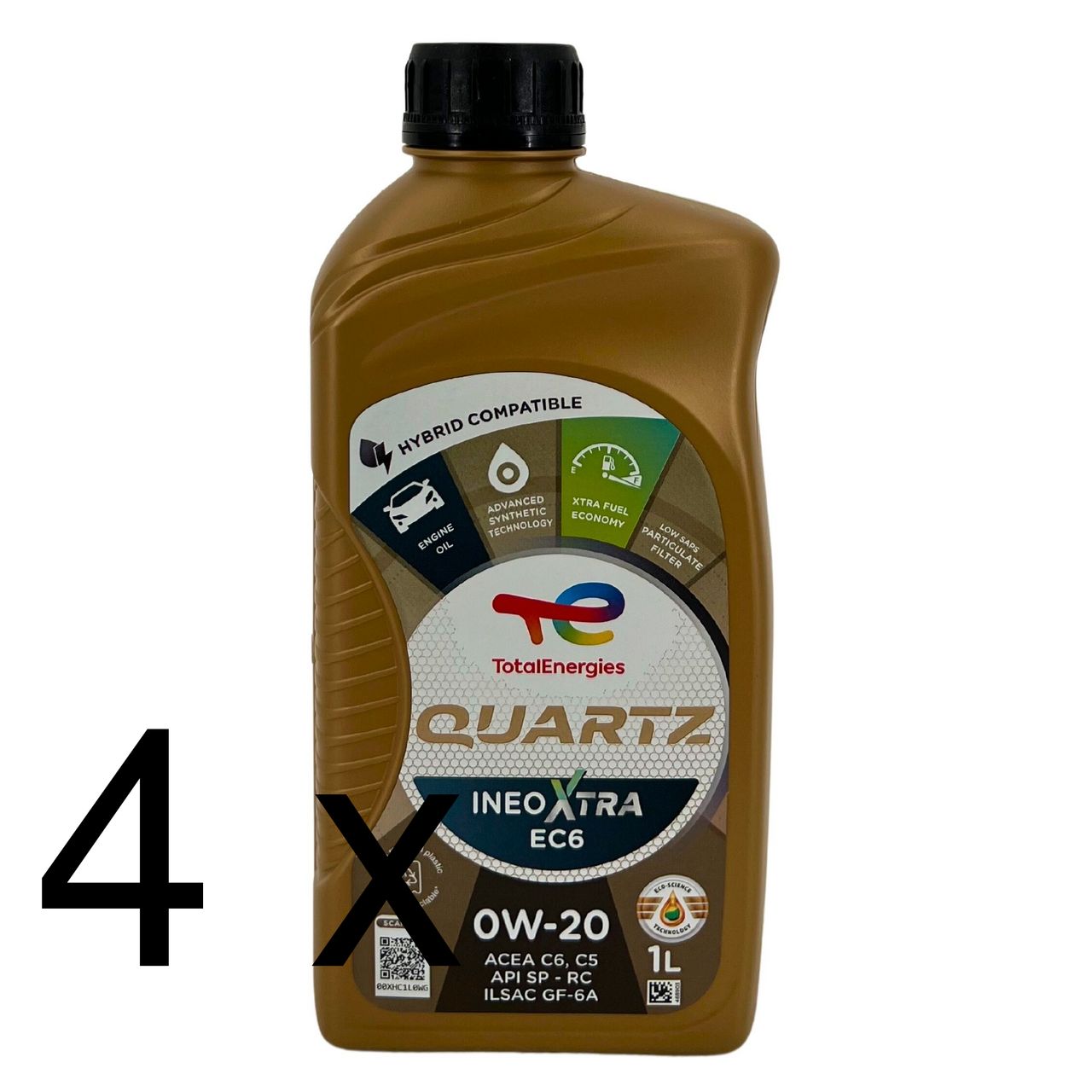 Total Quartz Ineo Xtra EC6 0W-20 4x1 Liter