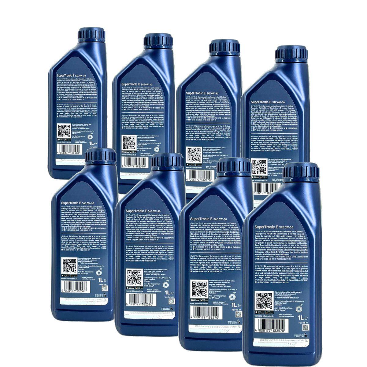 Aral SuperTronic E 0W-30 8x1 Liter