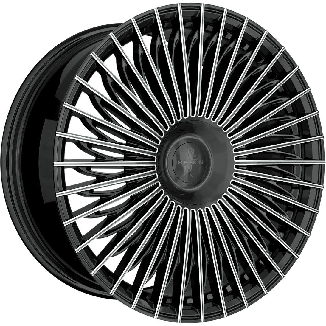 KESKIN WHEELS KT X1 EXCLUSIVE black secret diamond 8.5Jx19 5x108 ET40