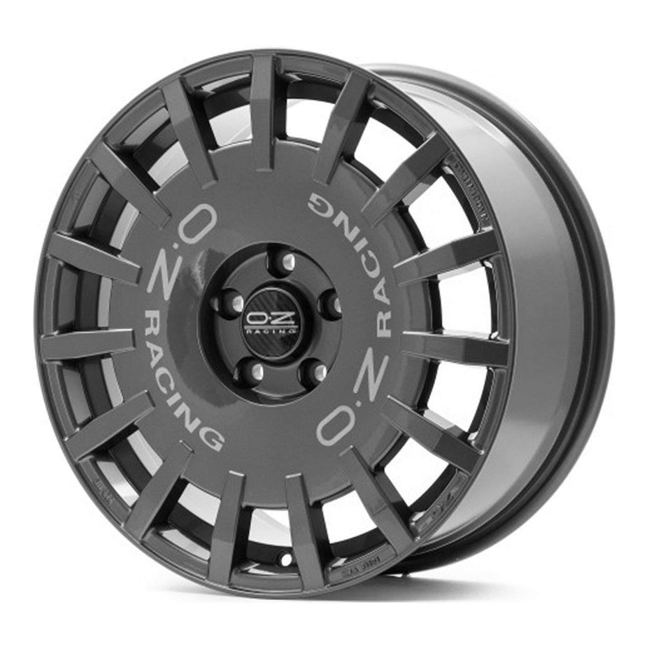OZ RALLY RACING VAN dark graphite + silver lettering 8.0Jx18 5x120 ET56