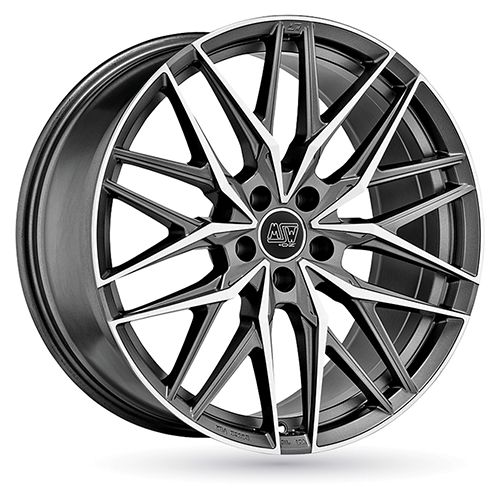 MSW (OZ) MSW 50-5 matt gun metal full polished 8.5Jx21 5x112 ET35