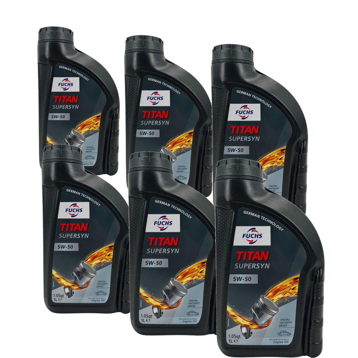 Fuchs Titan Supersyn 5W-50 6x1 Liter