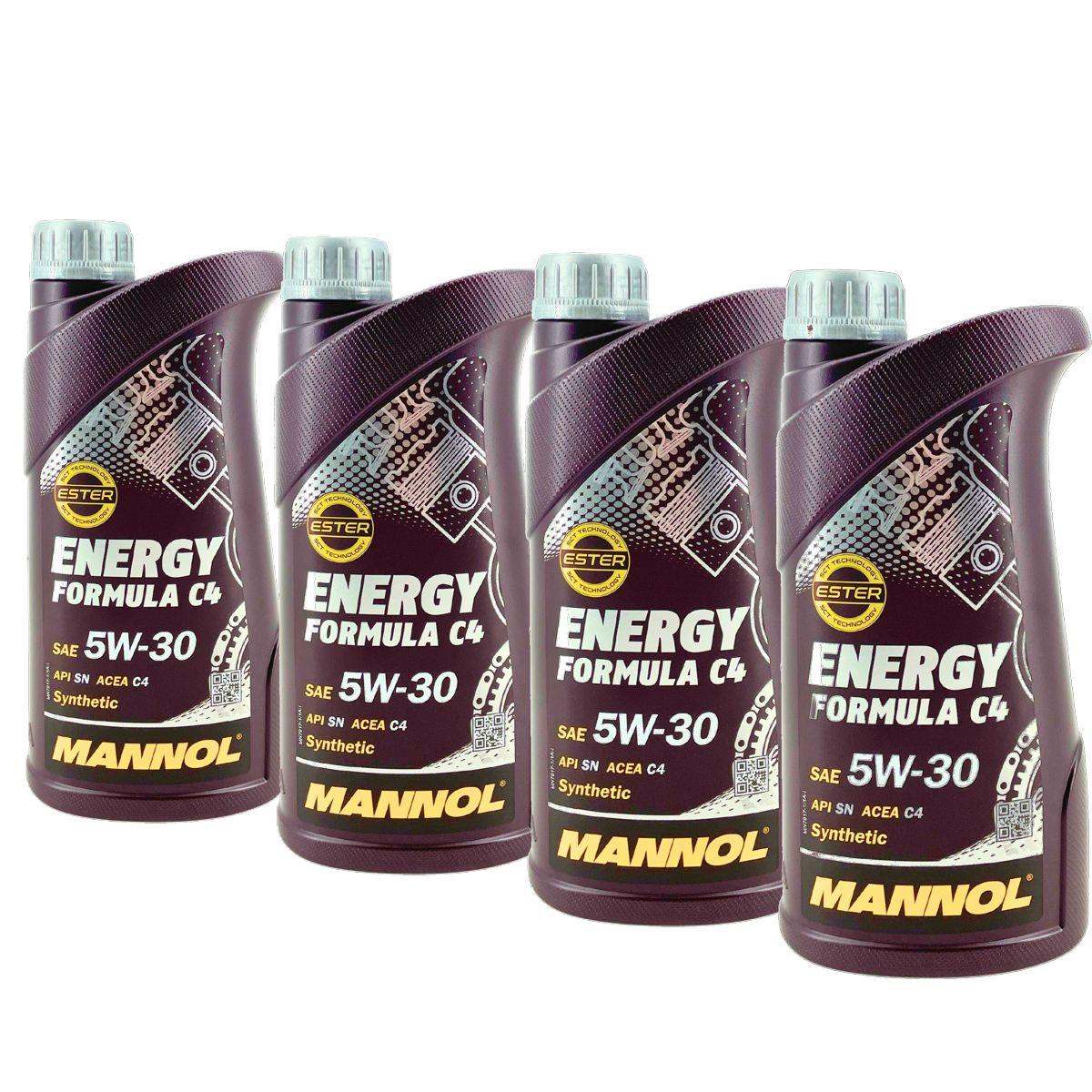 Mannol Energy Formula C4 5W-30 4x1 Liter