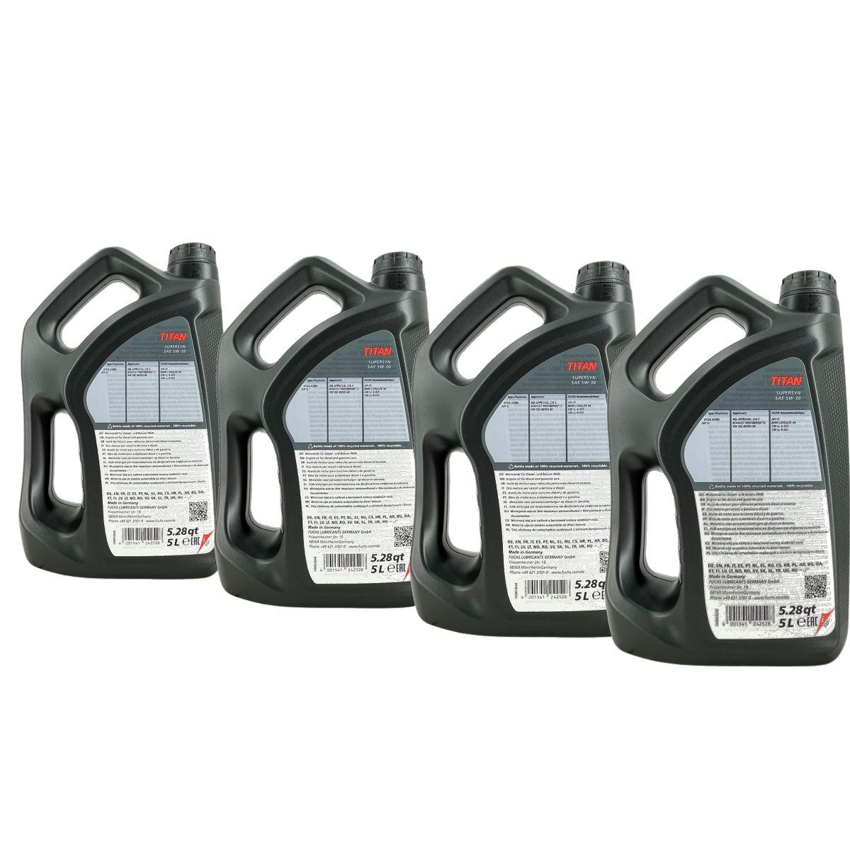 Fuchs Titan Supersyn 5W-30 4x5 Liter