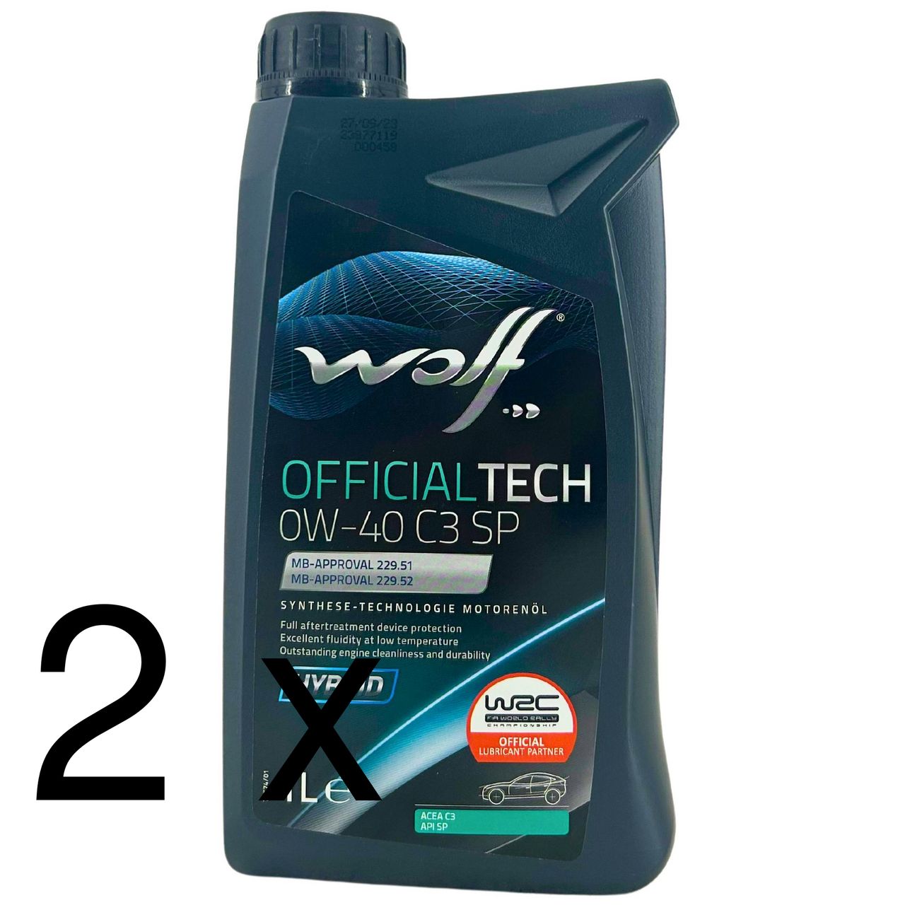 Wolf OfficialTech 0W-40 C3 SP 2x1 Liter