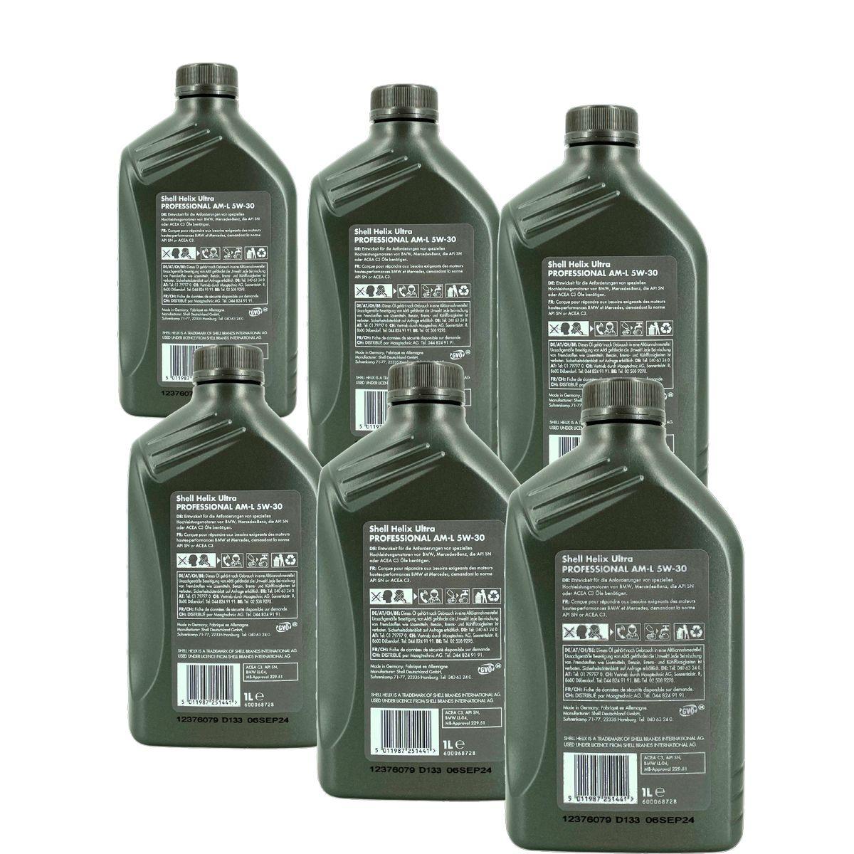 Shell Helix Ultra Professional AM-L 5W-30 6x1 Liter