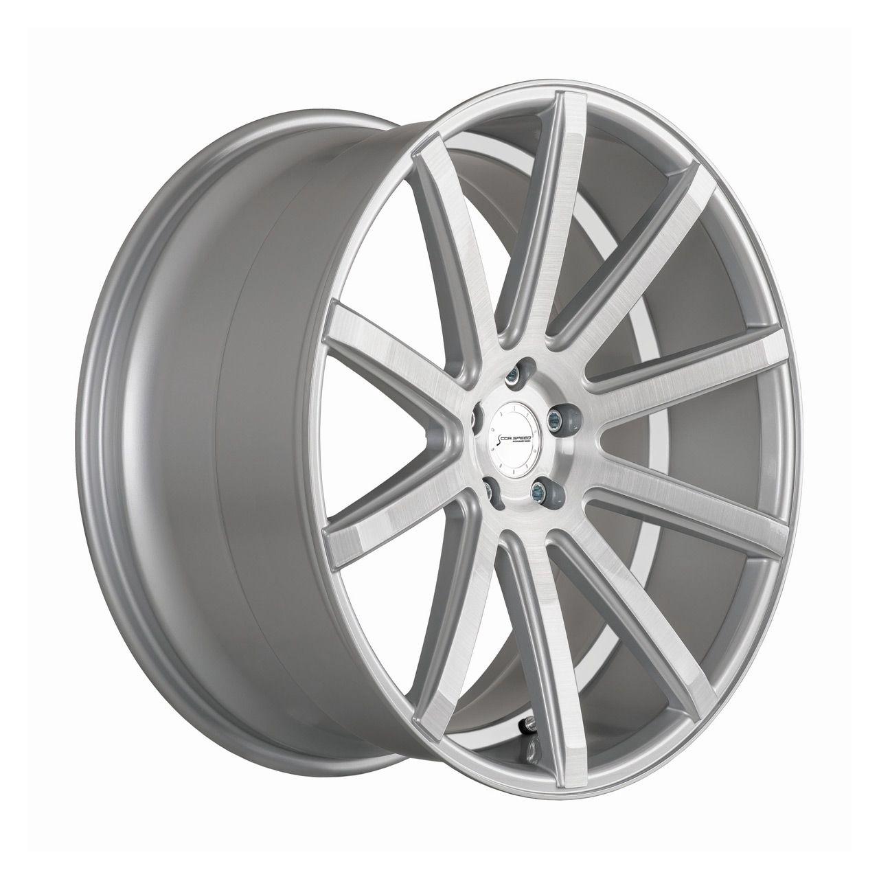 CORSPEED DEVILLE Silver-brushed-Surface/ undercut Color Trim weiß 9.0Jx20 5x120 ET27