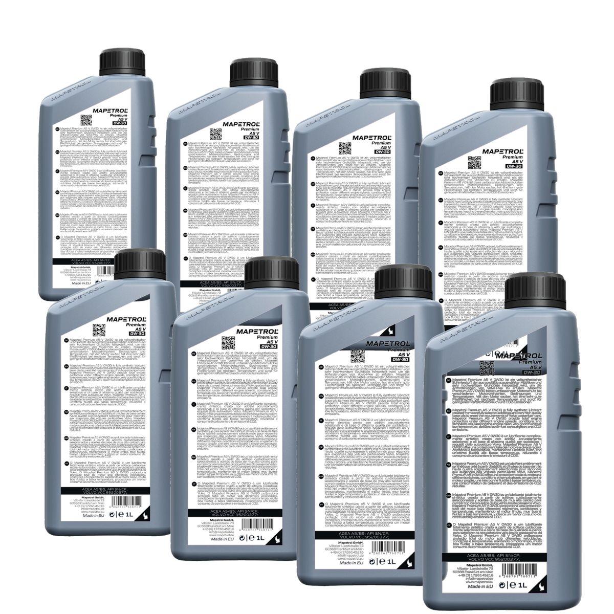 Mapetrol Premium A5 V 0W-30 8x1 Liter