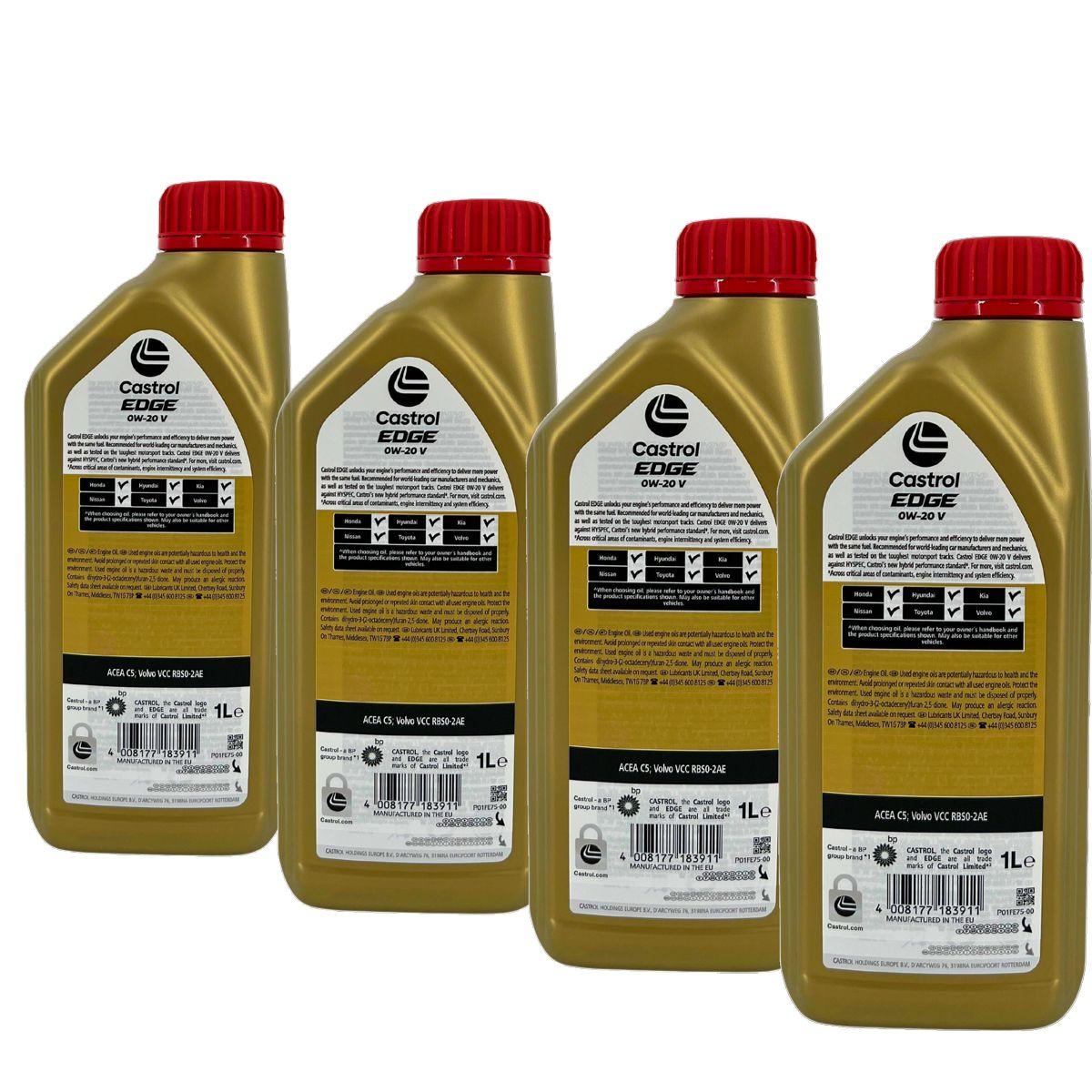 Castrol Edge 0W-20 V 4x1 Liter
