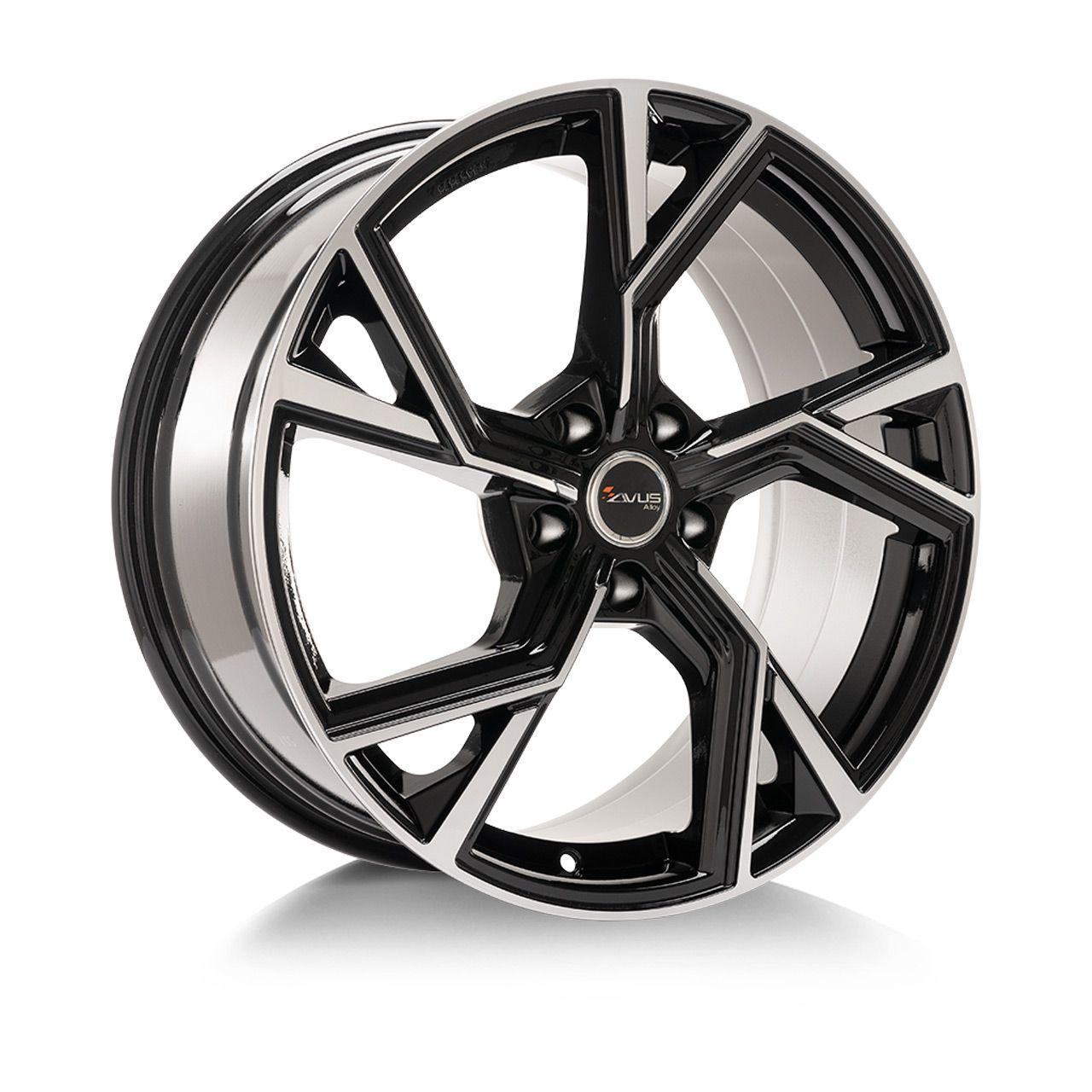 AVUS RACING AF20 black polished 8.0Jx18 5x112 ET48