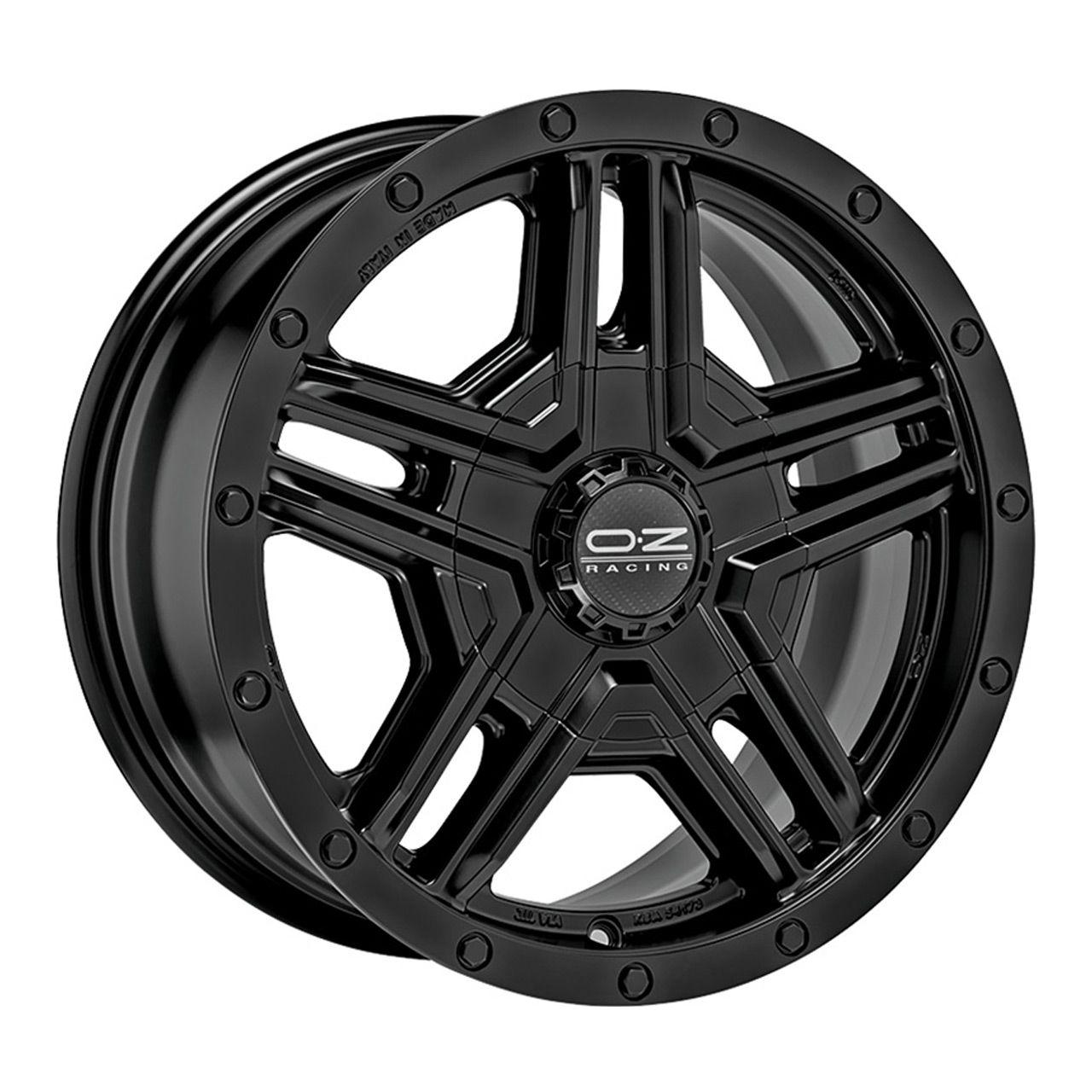 OZ RALLY ADVENTURE matt black + rivets 8.0Jx17 5x127 ET0
