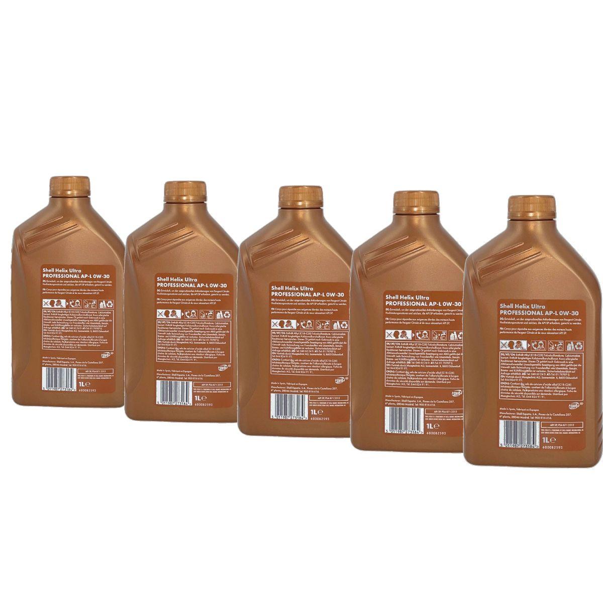 Shell Helix Ultra Professional AP-L 0W-30 5x1 Liter