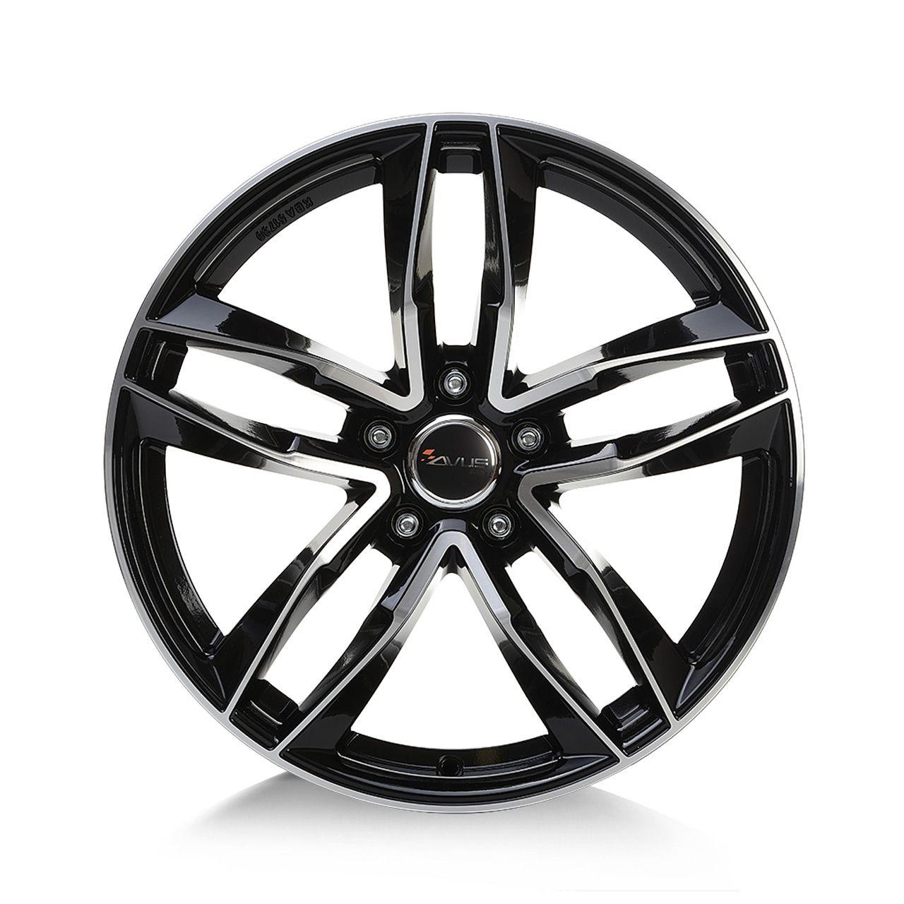 AVUS RACING AF16 black polished 8.5Jx19 5x112 ET25