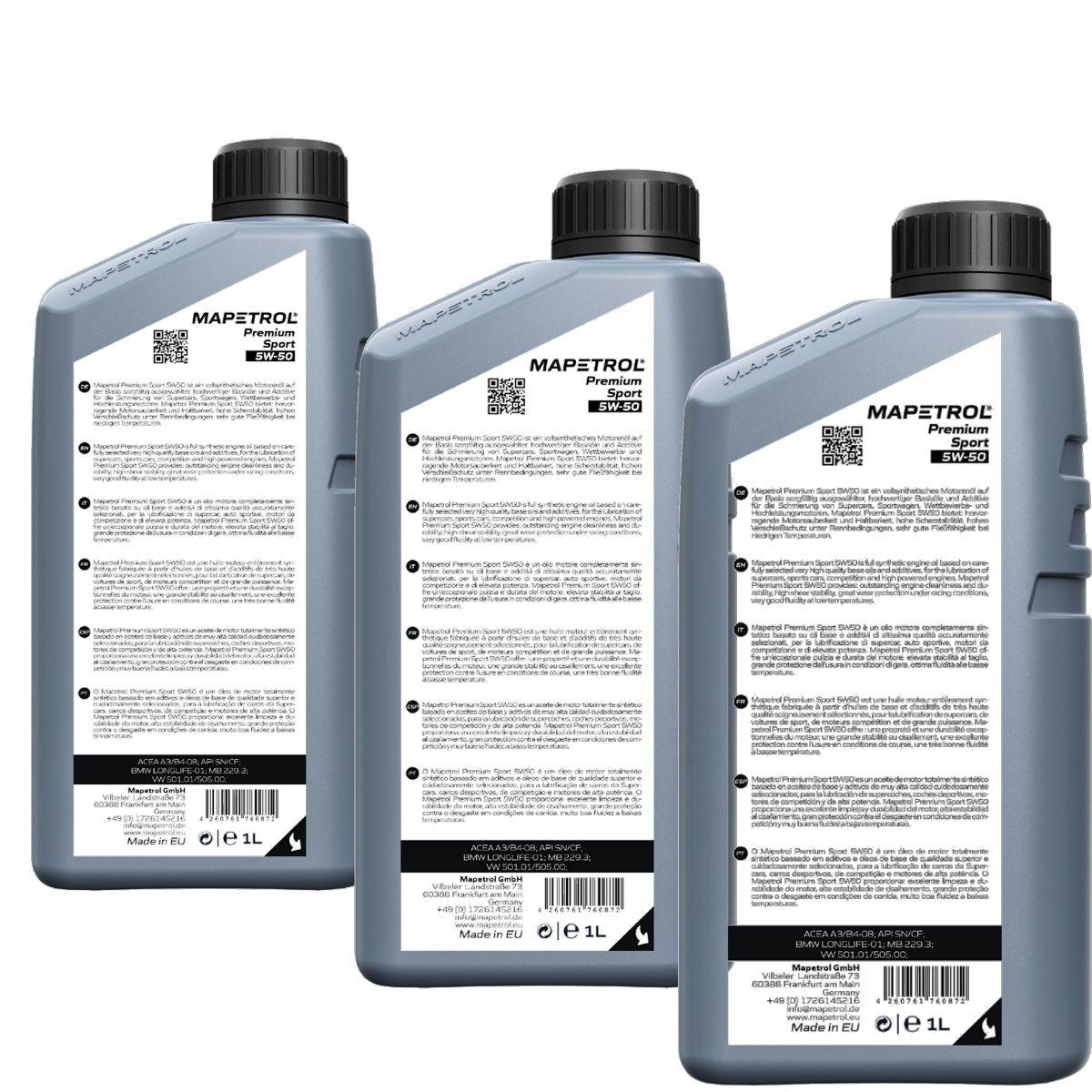Mapetrol Premium Sport 5W-50 3x1 Liter