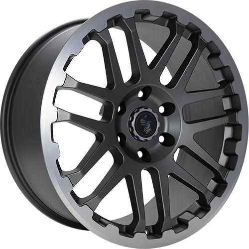 ETABETA COMBAT anthracite matt lip + cap polished 8.0Jx18 6x139 ET45