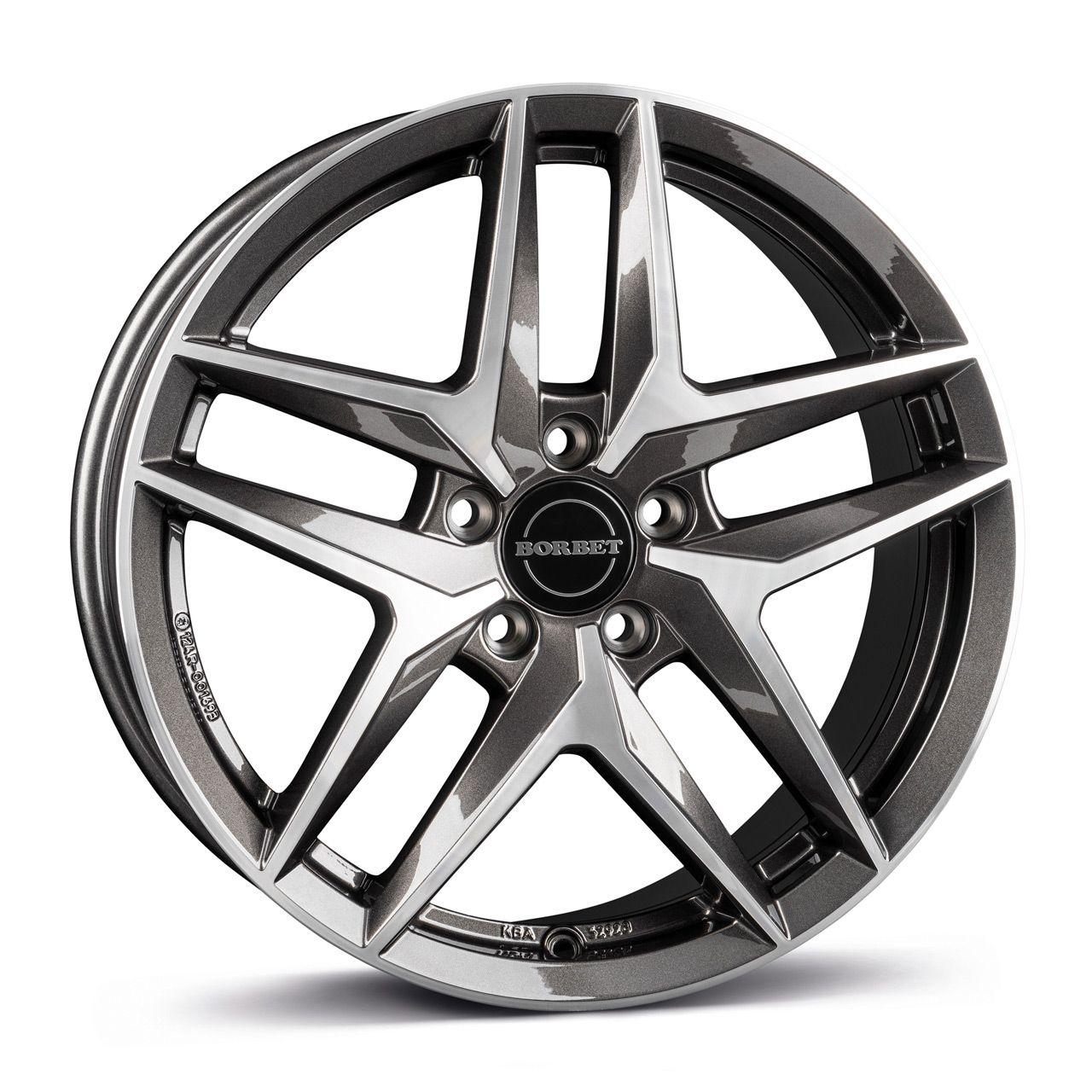 BORBET DESIGN Z mistral anthrazit glänzend poliert 8.0Jx18 5x112 ET30