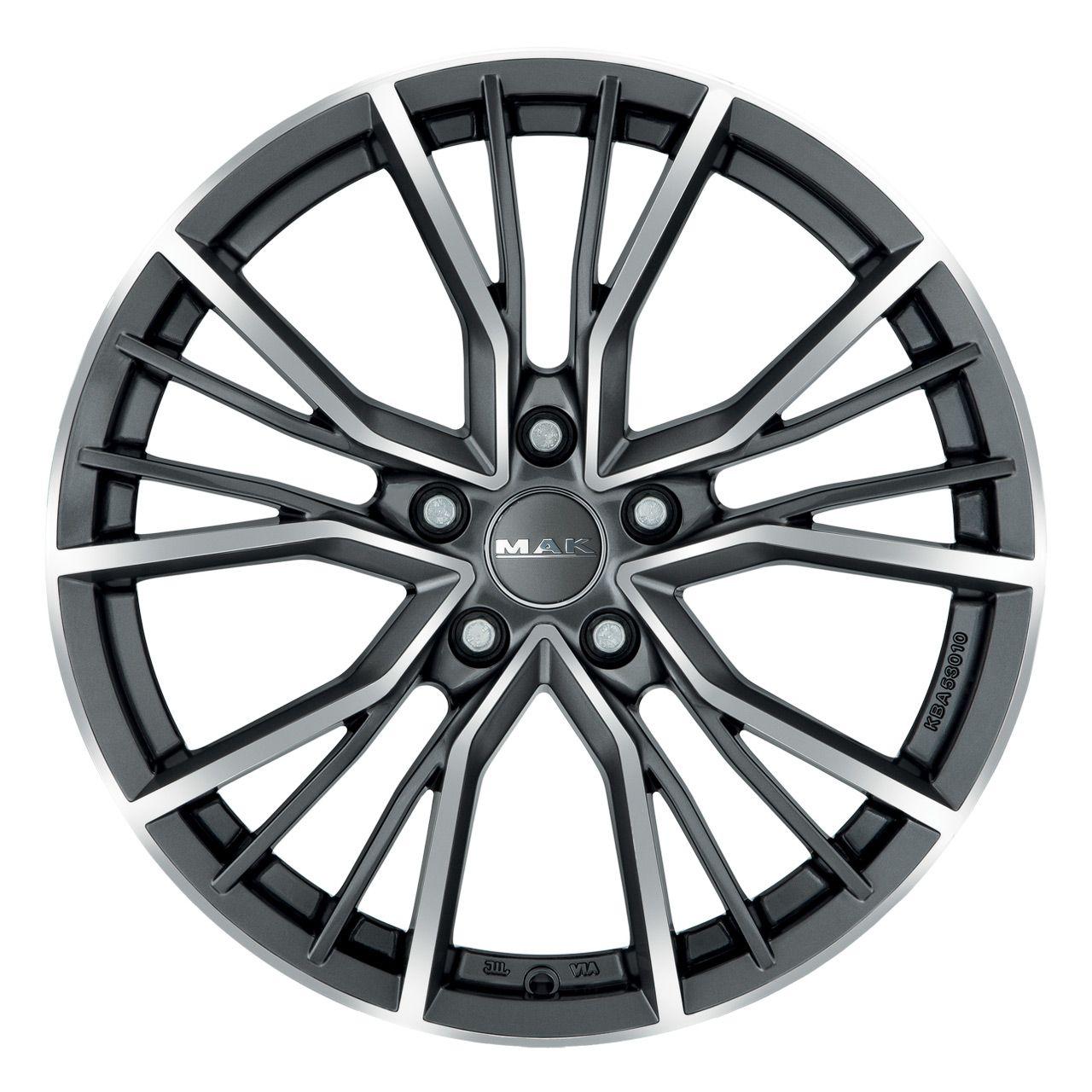 MAK UNION gun metal mirror face 8.5Jx21 5x112 ET43