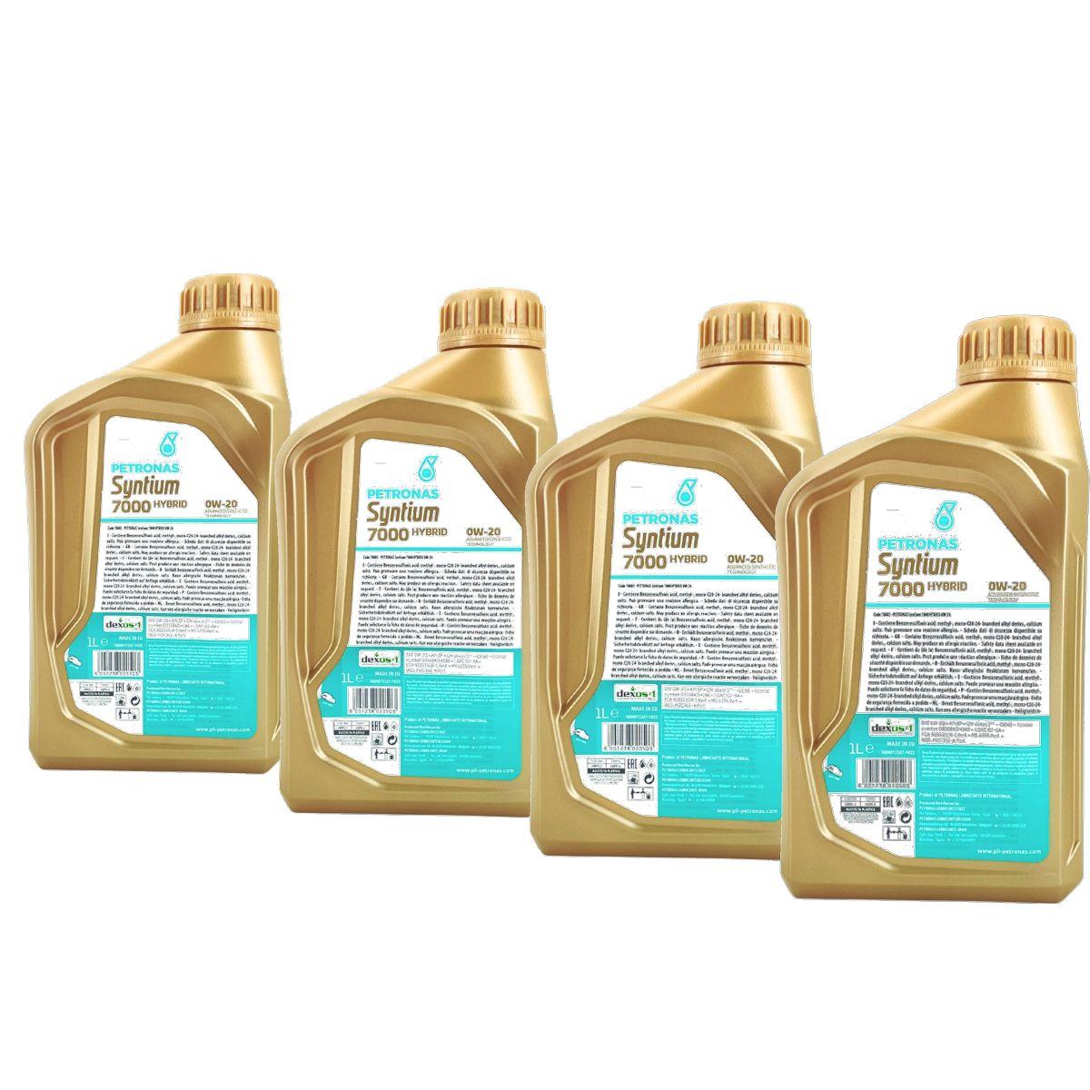 Petronas Syntium 7000 Hybrid 0W-20 SP 4x1 Liter
