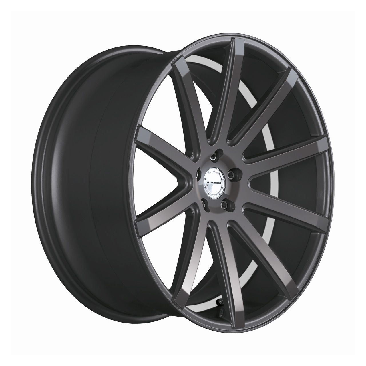 CORSPEED DEVILLE Gunmetal/ undercut Color Trim weiß 9.0Jx21 5x120 ET35