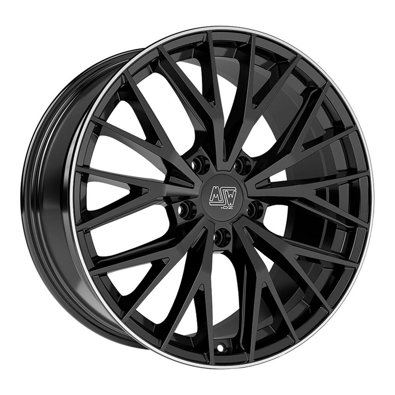 MSW (OZ) MSW 44 gloss black polished lip 10.0Jx20 5x112 ET40